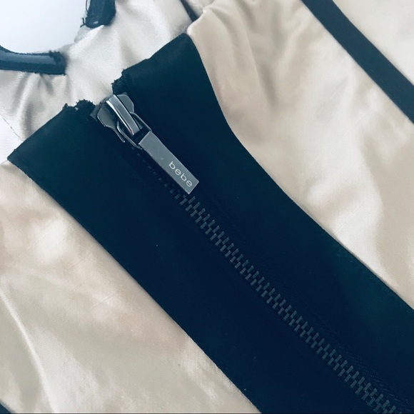 BEBE BUSTIER CORSET TOP SATIN STRAPLESS BLACK (XS) - Picture 6 of 8